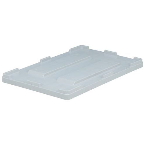 Deksel voor palletbox 1200x800xH79mm grijs