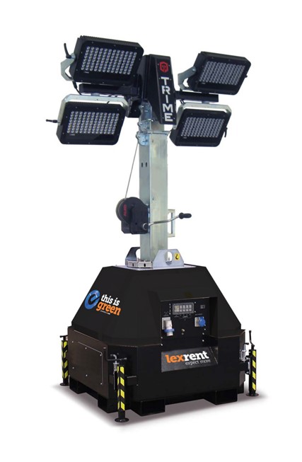 Lichtmast 4 x 320 Watt LED - Doorlus
